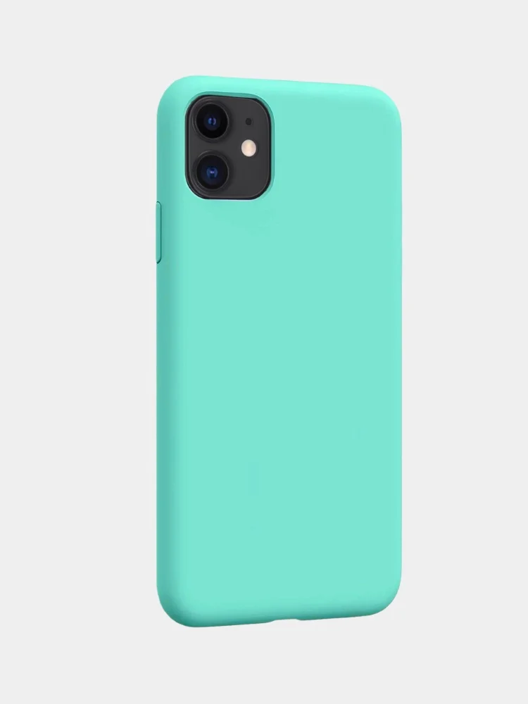Бирюзовый чехол на iPhone 7 Plus, 8 Plus, X, XS, XR, 11, 11 Pro Max, 12 Pro, Pro Max