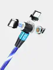 Кабель магнитный светящийся CharGuide Lumine QC 3.0, для быстрой зарядки и передачи данных