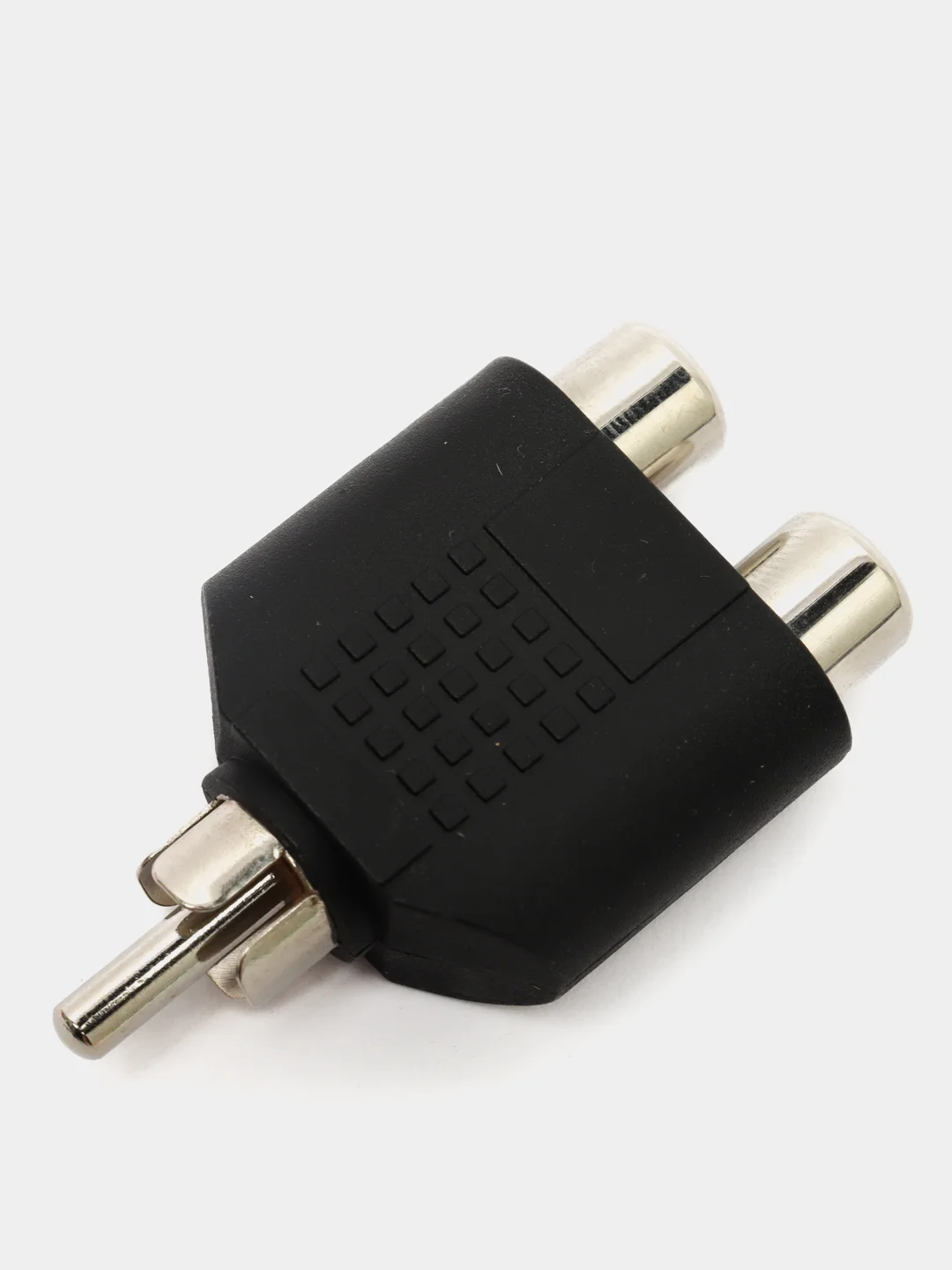 Белый переходник 1RCA-2RCA