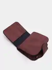 Бордовый кошелек женский из замшевой эко-кожи