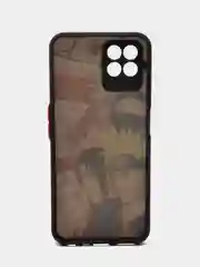 Алый чехол с рисунком на Realme 8i и Realme Narzo 50 4G (Реалми 8i и Реалми Нарзо 50 4G)