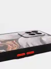 Бордовый чехол с рисунком на Realme 8i и Realme Narzo 50 4G (Реалми 8i и Реалми Нарзо 50 4G)