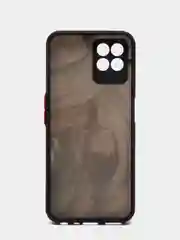 Бордовый чехол с рисунком на Realme 8i и Realme Narzo 50 4G (Реалми 8i и Реалми Нарзо 50 4G)