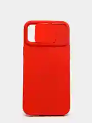 Красный чехол матовый силиконовый с защитой для камеры Iphone 12 ProMax