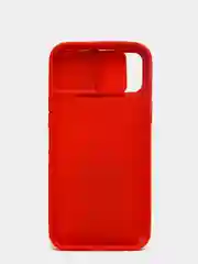 Красный чехол матовый силиконовый с защитой для камеры Iphone 12 ProMax