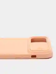 Кораллово-розовый чехол матовый силиконовый с защитой для камеры Iphone 12 ProMax