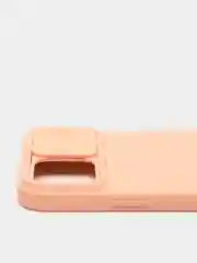Кораллово-розовый чехол матовый силиконовый с защитой для камеры Iphone 12 ProMax
