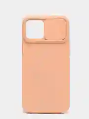 Кораллово-розовый чехол матовый силиконовый с защитой для камеры Iphone 12 ProMax
