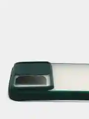 Зеленый чехол матовый силиконовый с защитой для камеры Iphone 12 ProMax