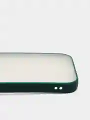 Зеленый чехол матовый силиконовый с защитой для камеры Iphone 12 ProMax