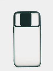 Чехол матовый силиконовый с защитой для камеры Iphone 12 ProMax