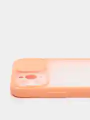 Пудровый чехол матовый силиконовый с защитой для камеры Iphone 12 ProMax