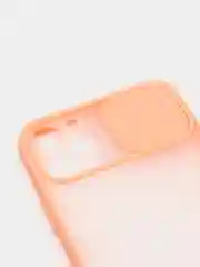 Пудровый чехол матовый силиконовый с защитой для камеры Iphone 12 ProMax