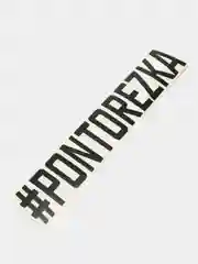 Черный наклейка на авто "PONTOREZKA"