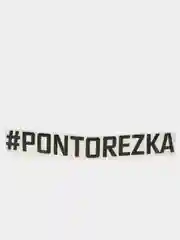 Черный наклейка на авто "PONTOREZKA"