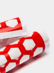 Красный наклейка на фары "Соты"