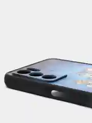 Синий чехол с ярким рисунком/принтом на Oppo A16 (Оппо А16)