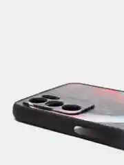 Черный чехол с ярким рисунком/принтом на Oppo A16 (Оппо А16)