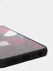 Черный чехол с ярким рисунком/принтом на Oppo A16 (Оппо А16)