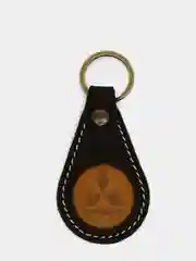 Брелок для ключа кожаный, трёхслойный, с логотипом
