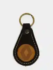 Брелок для ключа кожаный, трёхслойный, с логотипом
