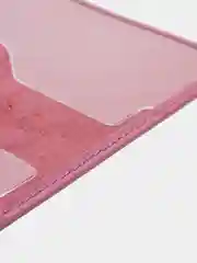 Коралловый обложка на паспорт из натуральной кожи