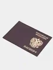 Шоколадный обложка на паспорт из натуральной кожи