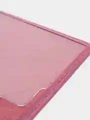 Розовый обложка на паспорт из натуральной кожи