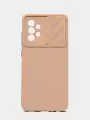 Бежевый чехол с защитой камеры раздвижное окно Samsung A52