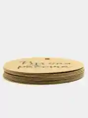 Белый бирка "handmade"