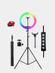 Кольцевая селфи-лампа RGB, 33 см