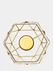 Золотой подсвечник в скандинавском стиле Nordic Light