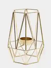 Золотой подсвечник в скандинавском стиле Nordic Light