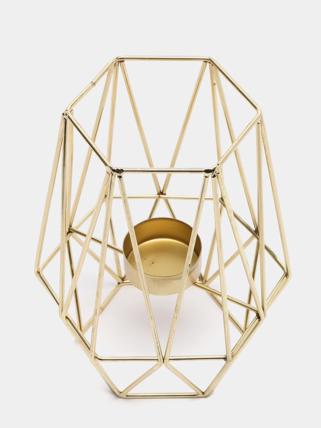 Золотой подсвечник в скандинавском стиле Nordic Light