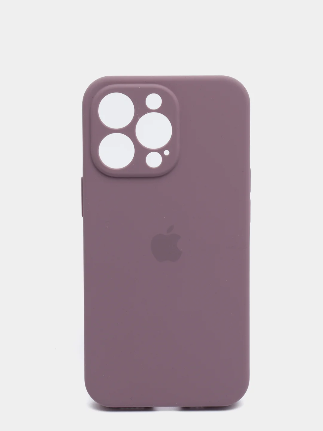 Бежевый меланж чехол Silicone Case для iPhone 13 Pro, с защитой камеры, закрытый низ