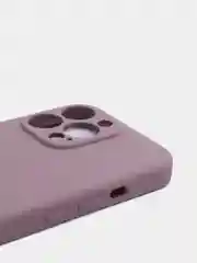 Бежевый меланж чехол Silicone Case для iPhone 13 Pro, с защитой камеры, закрытый низ