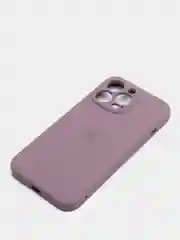 Бежевый меланж чехол Silicone Case для iPhone 13 Pro, с защитой камеры, закрытый низ