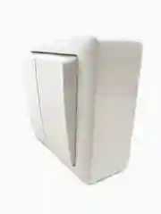 Выключатель двухклавишный Schneider Electric открытой установки с изолирующей пластиной
