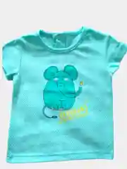 Мятный футболка для девочек, кулирка