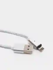 Серебряный usb кабель для быстрой зарядки и передачи данных Quick charge 3.0+ магнитный коннектор