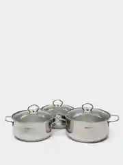 Набор кастрюль Катунь Лира КТ-CP-002, 6пр. (2,2л+3,2л+4,2л)