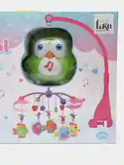 Мобиль музыкальный каруселька на кроватку со съемными игрушками-погремушками