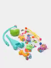 Мобиль музыкальный каруселька на кроватку со съемными игрушками-погремушками