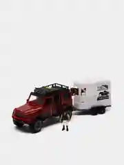Набор для перевозки лошадей Dickie Toys MB AMG 500 4 x 4  PlayLife, 23 см, свет, звук