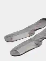 Серый колготки детские для девочки, хлопок