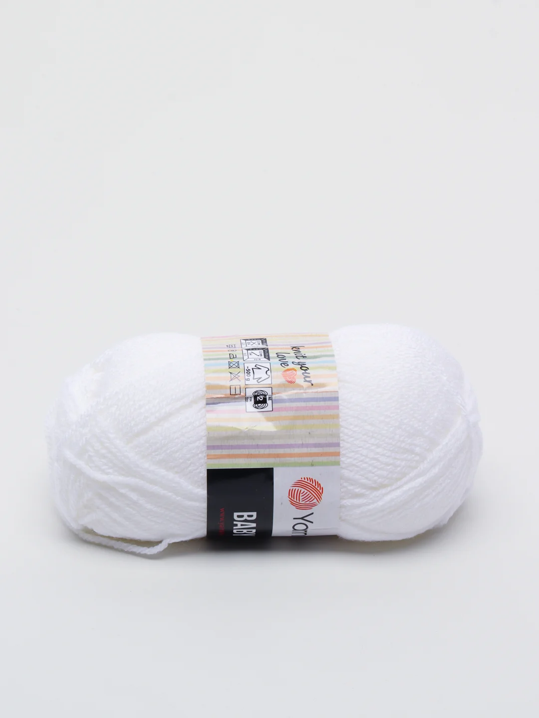 Белый пряжа YarnArt "Baby",  50 г