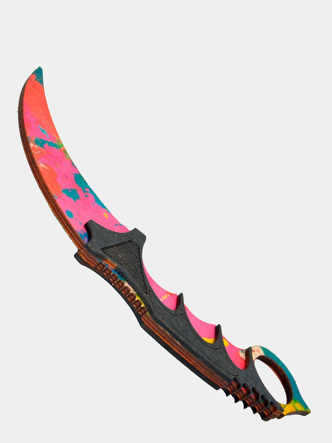 Алый нож деревянный керамбит кс го / cs go