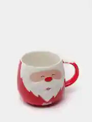 Кораллово-розовый чашка Дед Мороз / Керамическая чашка Санта Клаус / Домашняя кружка