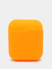 Силиконовый чехол для наушников AirPods Аирподс 1 / 2 розовый, черный, синий