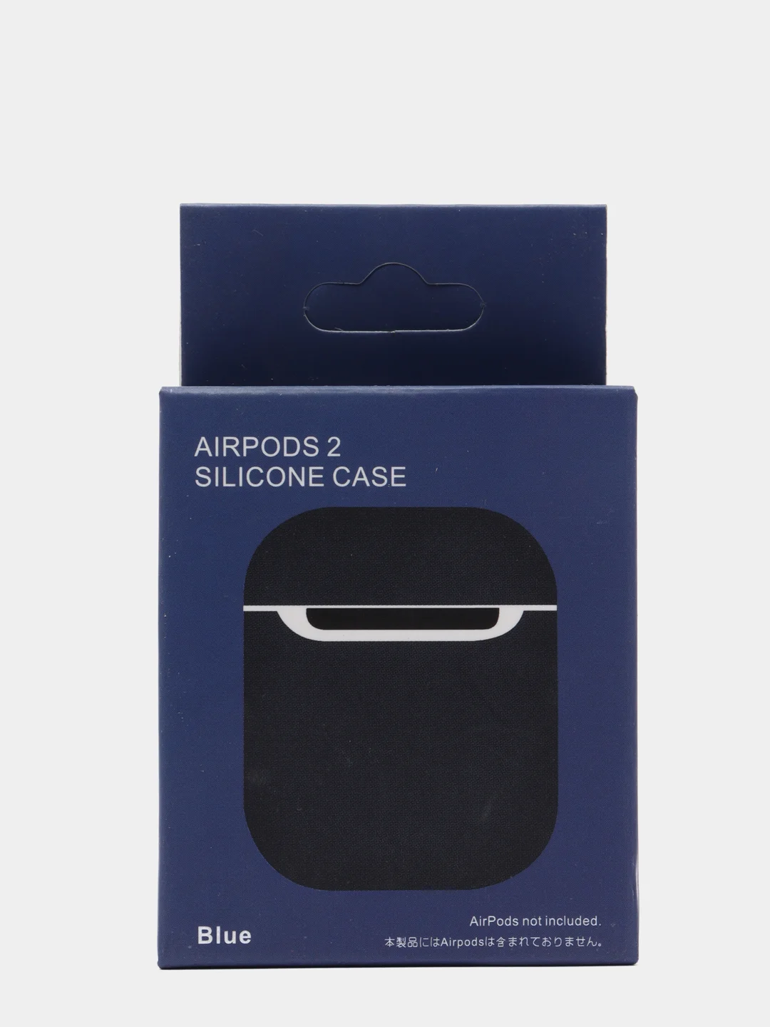 Синий силиконовый чехол для наушников AirPods Аирподс 1 / 2 розовый, черный, синий